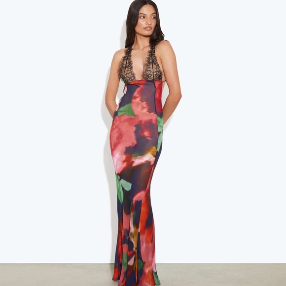 Rat & Boa PAOLA FLORAL SLIP DRESS - Picture 1 of 6